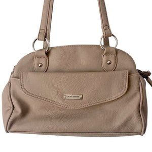 Laura Scott Tan Shoulder Bag Organizing Purse with Wallet